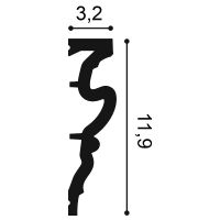 Молдинг Orac Decor DX170-2300 2300x119x32 мм — фото 2, Молдинги