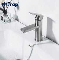 Товар: Смеситель для раковины Frap H805 F10805 Нержавеющая сталь - фото 2 Смеситель для раковины Frap H805 F10805 Нержавеющая сталь — фото 2, Смесители