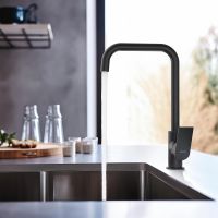 Смеситель для кухни Aquatek Лира AQ1480MB Черный матовый — фото 5, Смесители для кухни