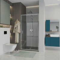 Товар: Душевая дверь Niagara Nova 100 NG-63-10A профиль Хром стекло прозрачное - фото 1 Душевая дверь Niagara Nova 100 NG-63-10A профиль Хром стекло прозрачное — фото 1, Распашные душевые двери