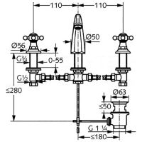 Смеситель для раковины Kludi Adlon 510430520 Хром — фото 2, Смесители