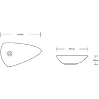 Раковина-чаша Ceruttispa 69 СТ9576 Белая арт-CR7014 — фото 3, Раковины накладные