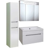 Тумба под раковину Runo Парма 75 00000001140 подвесная Белая — фото 4, Тумбы под раковину