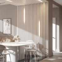 Брус декоративный Ликорн 40 белый 2800x40x40 мм — фото 4, Рейки