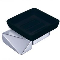 Мыльница Boheme New Venturo 10313-CR-B Хром Черный — фото 1, Мыльницы