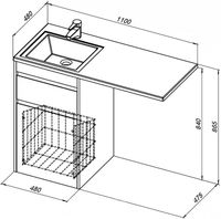 Товар: Тумба под раковину Aquanet Токио 110 239289 Белая - фото 7 Тумба под раковину Aquanet Токио 110 239289 Белая — фото 7, Мебель для ванной