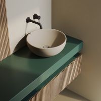 Раковина-чаша Berges Mascon 45 181072 Жасмин матовый — фото 3, Раковины накладные