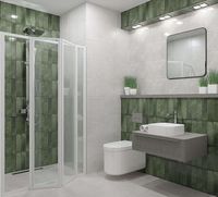 Керамическая плитка Azori Bricks Green 00-00109498 настенная 31,5х63 см — фото 3, Керамическая плитка