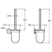 Товар: Ершик для унитаза Jacob Delafon Classique E77830-CP Хром - фото 2 Ершик для унитаза Jacob Delafon Classique E77830-CP Хром — фото 2, Ершики для унитаза