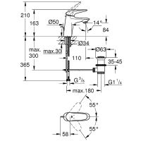 Товар: Смеситель для раковины Grohe Eurostyle Хром арт-23707003 - фото 7 Смеситель для раковины Grohe Eurostyle Хром арт-23707003 — фото 7, Смесители для раковины
