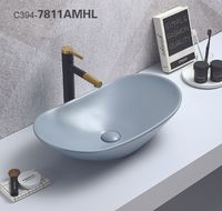 Товар: Раковина-чаша CeramaLux 61 7811AMHL-4 Голубая - фото 2 Раковина-чаша CeramaLux 61 7811AMHL-4 Голубая — фото 2, Раковины