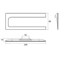 Полотенцедержатель Emco Art 1655 001 01 Хром — фото 3, Полотенцедержатели