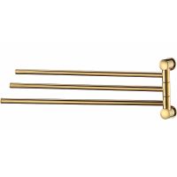 Полотенцедержатель WasserKRAFT K-1033PG поворотный Золото глянцевое — фото 1, Полотенцедержатели