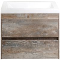 Тумба под раковину Art&Max Family-580-2C-SO-PE подвесная Бетон Экзотик — фото 1, Мебель для ванной