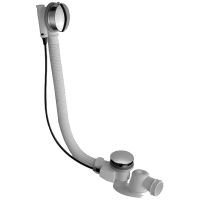 Слив-перелив Jacob Delafon Capsule E6D134-CP полуавтомат с наливом Хром Белый — фото 1, Сливы-переливы