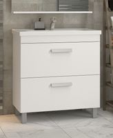 Тумба под раковину Vigo Nova 80 tn.NOV.MIR.80.2Y Белая — фото 2, Мебель для ванной