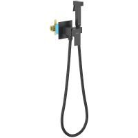 Гигиенический душ со смесителем Aquatek Либра AQ1022MB Черный матовый — фото 1, Душевое оборудование. Душевая программа