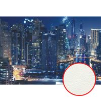 Фреска Ortograf Небоскребы 3602 Фактура флок FLK Флизелин (4*2,7) Синий, Город — фото 1, Фрески