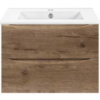 Тумба под раковину Vincea Mia Slim 70 VMC-2MC700S1VO подвесная V.Oak — фото 1, Тумбы под раковину