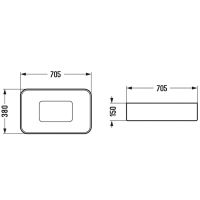 Раковина-чаша WeltWasser Elbach 78575-70 MT-GR 70 10000008704 Серая матовая — фото 3, Раковины накладные
