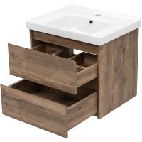 Товар: Тумба с раковиной Brevita Dallas 60 УТ000012648 подвесная Дуб Галифакс олово - фото 4 Тумба с раковиной Brevita Dallas 60 УТ000012648 подвесная Дуб Галифакс олово — фото 4, Мебель для ванной