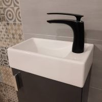 Смеситель для раковины Rav Slezak Tigris TG126.5CMATC Черный матовый Хром — фото 4, Смесители для раковины