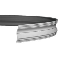 Карниз гибкий Европласт 1.50.254 2000x130x93 мм арт-1.50.254 (гибкий) — фото 1, Карнизы