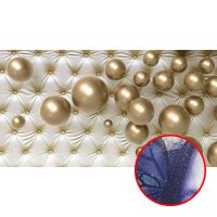 Фреска Ortograf 3D 33212 Фактура бархат серебро FX-S Флизелин (5*2,7) Серебряный/Золото, Абстракция — фото 1, Фрески