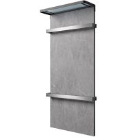 Электрический полотенцесушитель Black&White N-388AG 40x90 388AG с полкой Armani Grey — фото 2, Электрические полотенцесушители