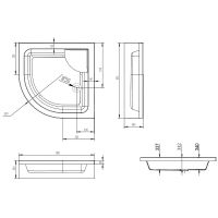 Товар: Душевой уголок Esbano ESR-8020 90x90 ESUGR8020 профиль Хром стекло рифленое - фото 14 Душевой уголок Esbano ESR-8020 90x90 ESUGR8020 профиль Хром стекло рифленое — фото 14, Душевые уголки четверть круга