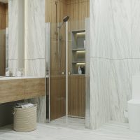 Товар: Душевая дверь Triton Дабл 100 Щ0000036862 профиль Хром стекло прозрачное - фото 3 Душевая дверь Triton Дабл 100 Щ0000036862 профиль Хром стекло прозрачное — фото 3, Душевые двери в нишу