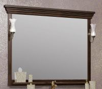 Зеркало Opadiris Риспекто 120 00-00007052 Орех антикварный с выключателем — фото 2, Мебель для ванной