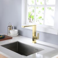 Смеситель для раковины Abber Daheim AF8214G Золото матовое — фото 2, Смесители