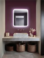 Зеркало Silver Mirrors Стив-3 60 LED-00002843 с подсветкой с сенсорным выключателем с часами и подогревом — фото 3, Зеркала в ванную комнату