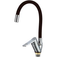 Смеситель для кухни Ростовская Мануфактура Сантехники SL137BL-016F Хром Черный — фото 1, Смесители