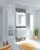 Шкаф пенал Aquaton Римини 30 1A232703RN010 подвесной Белый глянец — фото 4, Пеналы для ванной комнаты