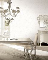 Обои Prima Italiana Monte Rosa 80672 Винил на флизелине (1,06*10) Белый/Бежевый, Цветы/Орнамент — фото 2, Обои для стен