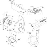 Товар: Душевая система Kludi Nova Fonte 208313915 с термостатом Черная матовая - фото 9 Душевая система Kludi Nova Fonte 208313915 с термостатом Черная матовая — фото 9, Душевое оборудование. Душевая программа