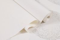 Обои Артекс Инди 10860-01 Винил на флизелине (1,06*10,05) Белый, Однотонный/Рогожка — фото 3, Обои для стен