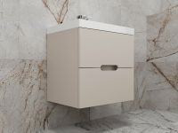 Тумба под раковину Style Line Матис 60 ЛС-00002310 подвесная Крем — фото 2, Мебель для ванной