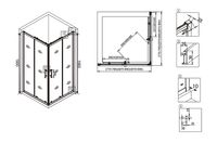 Товар: Душевой уголок Veconi Rovigo RV-29 90x90 RV29-90K-01-19C3 профиль Хром стекло прозрачное - фото 3 Душевой уголок Veconi Rovigo RV-29 90x90 RV29-90K-01-19C3 профиль Хром стекло прозрачное — фото 3, Квадратные душевые уголки