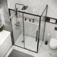 Товар: Душевой уголок Grossman Cosmo 140х80 120.K33.02.1480.42.00 профиль Графит сатин стекло прозрачное - фото 5 Душевой уголок Grossman Cosmo 140х80 120.K33.02.1480.42.00 профиль Графит сатин стекло прозрачное — фото 5, Душевые уголки