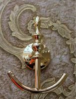 Двойной крючок Art&Max Bohemia AM-E-4286B-Do Золото — фото 3, Крючки для полотенец