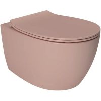 Унитаз Allen Brau Fantasy 4.11004.SM подвесной Розовый без сиденья — фото 1, Унитазы