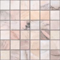 Мозаика Caramelle mosaic Pietrine 7 мм Rosa Salmone POL 30,5x30,5 см — фото 1, Мозаика