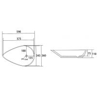Товар: Раковина-чаша Abber Bequem 59 AC2117 Белая - фото 6 Раковина-чаша Abber Bequem 59 AC2117 Белая — фото 6, Раковины