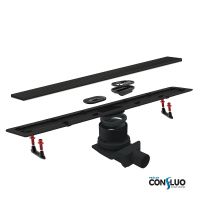 Товар: Душевой лоток Pestan Confluo Frameless Line 550 Black Matte 13701319 с решеткой Черный матовый / полая под плитку - фото 3 Душевой лоток Pestan Confluo Frameless Line 550 Black Matte 13701319 с решеткой Черный матовый / полая под плитку — фото 3, Душевые лотки