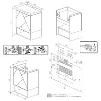 Тумба под раковину Бриклаер Кристалл 50 подвесная Латте Дуб крафт табачный арт-4627125416910 — фото 14, Тумбы под раковину
