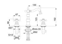 Товар: Смеситель для биде Migliore Arcadia 18376 Бронза - фото 3 Смеситель для биде Migliore Arcadia 18376 Бронза — фото 3, Смесители