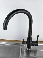 Товар: Смеситель для кухни Viko V-5124 Черный мрамор - фото 3 Смеситель для кухни Viko V-5124 Черный мрамор — фото 3, Смесители для кухни